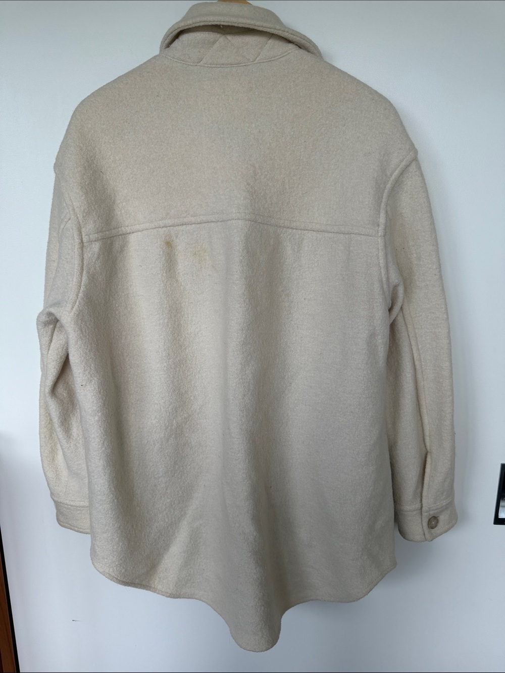 Wilfred Cream Button-Front Utility Shacket - Picture 5 of 7